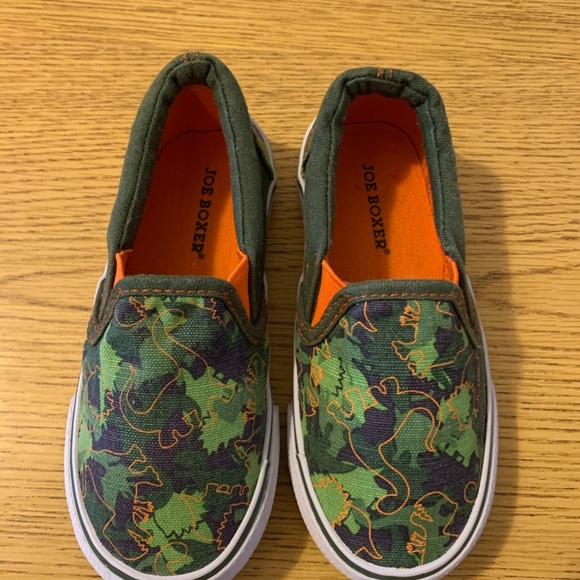 Joe Boxer canvas slip on camouflage dinosaur us 8 - Picture 2 of 5